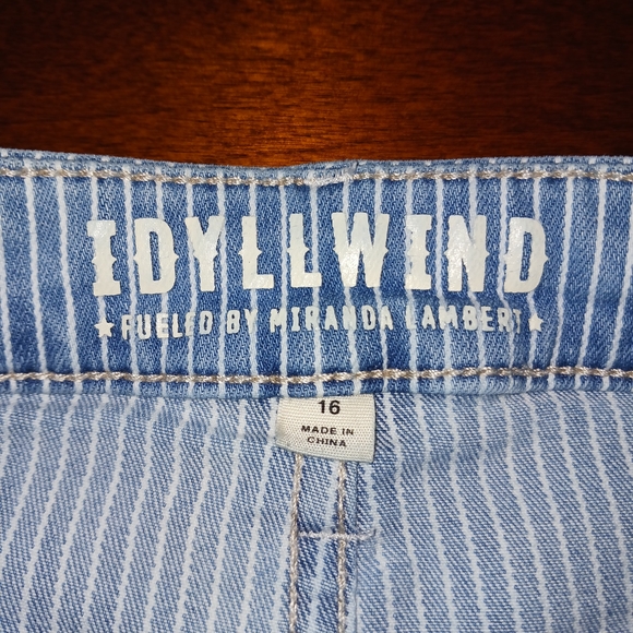 Idyllwind Women's Blue High Rise Striped Jeans - Picture 5 of 9